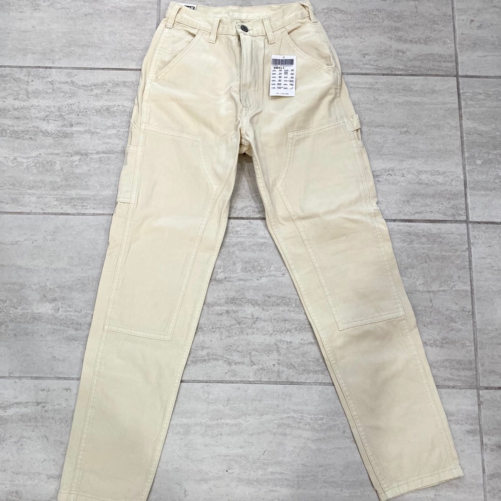 John Galt cargo cream high rise pants